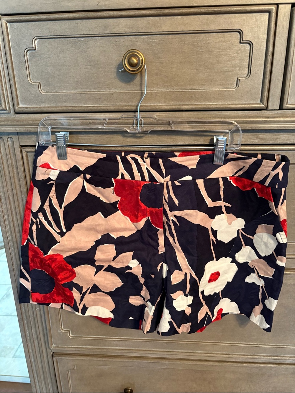 Trina Turk Floral  Print Navy and Blush Women’s Shorts
